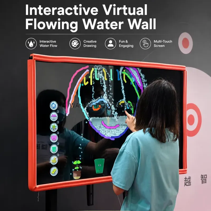 Drawing Projector Kids - Wmwmnu Alles-in-één Interactieve Waterstroom Touch Wall