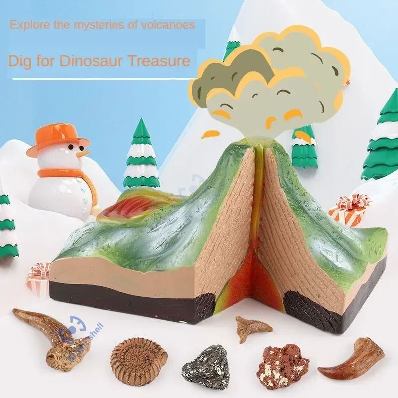Science Kit Volcano - Piramide Kinderen Speelgoed Dinosaurus Vulkaan DIY
