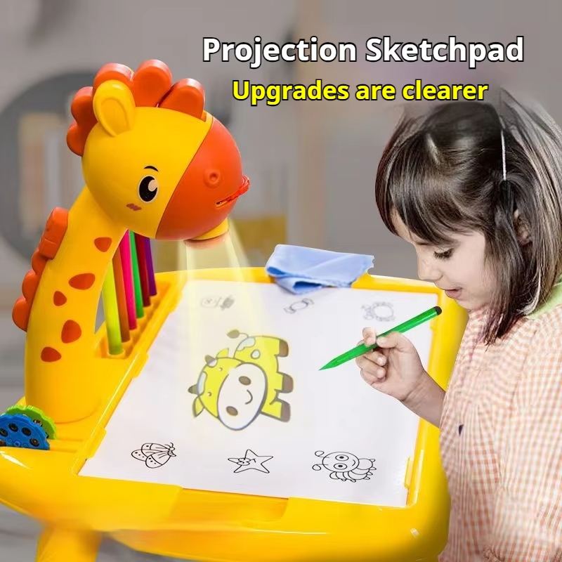 Drawing Projector Kids - Elektrische hertenprojectie tekentafel Multifunctioneel schrijfbord Leren