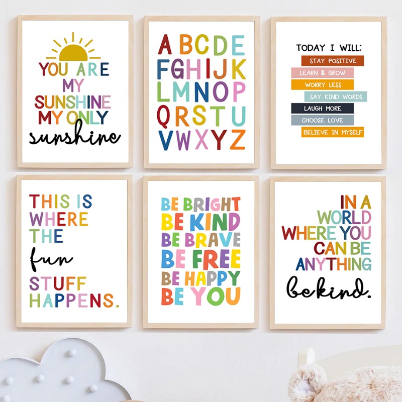 English Kids Education - Engels onderwijs poster alfabet nummer kleur