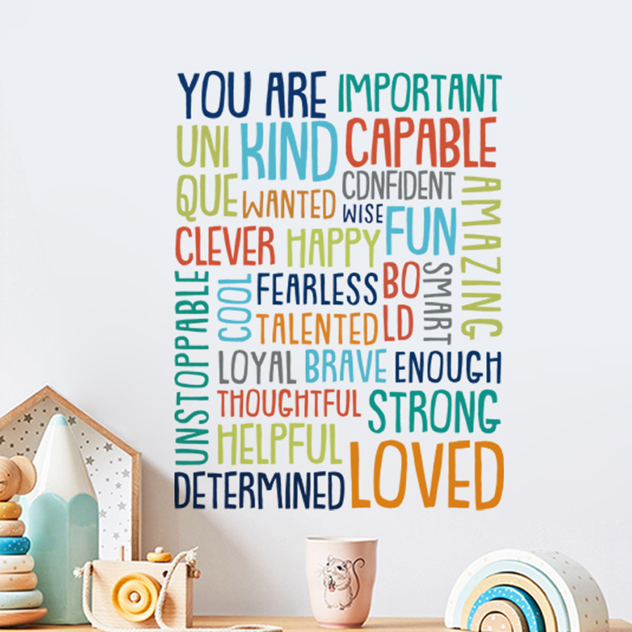 Positieve Kid Klas Muur Foto I - Kids Education Motivation recensie en prijs