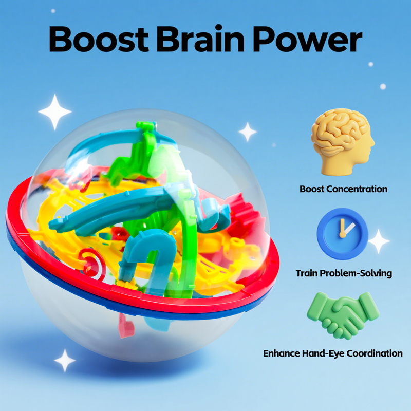 3D Magische Bal Labyrint Brain - Kids Education Level recensie en prijs