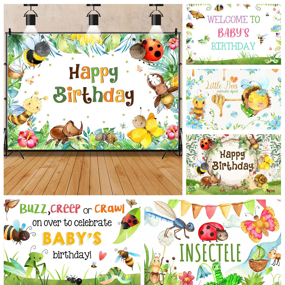 Cartoon Insect Party Vroege On - Background For Kids Education recensie en prijs