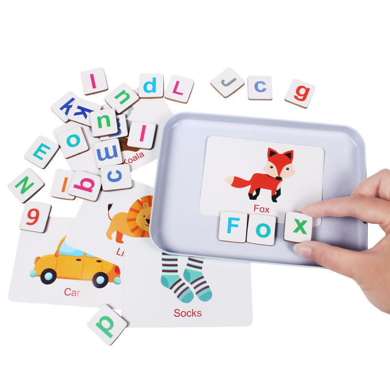 Houten puzzel Flash-kaarten Sp - Flash Card Alphabet recensie en prijs