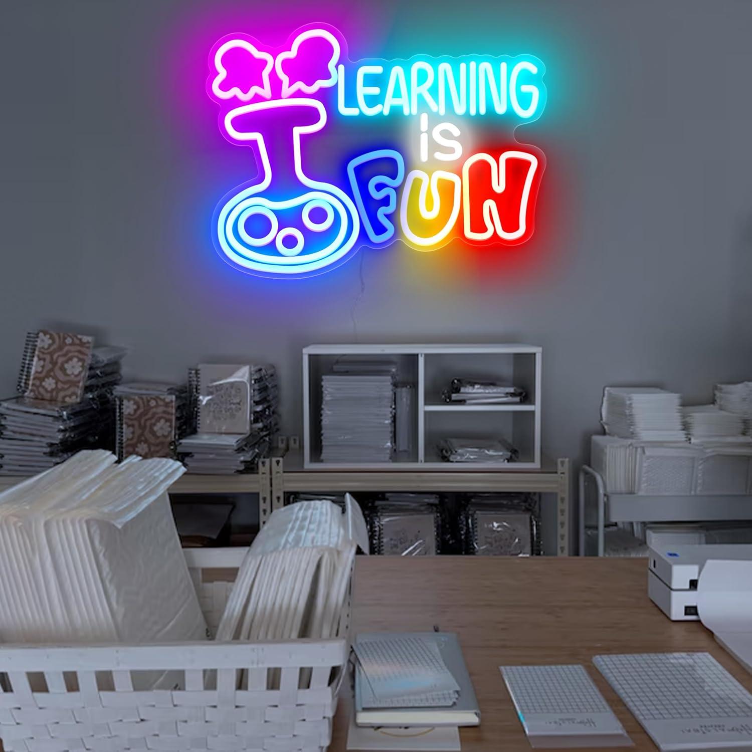 Leren is leuk Neonbord USB Dim - Kids Education Motivation recensie en prijs