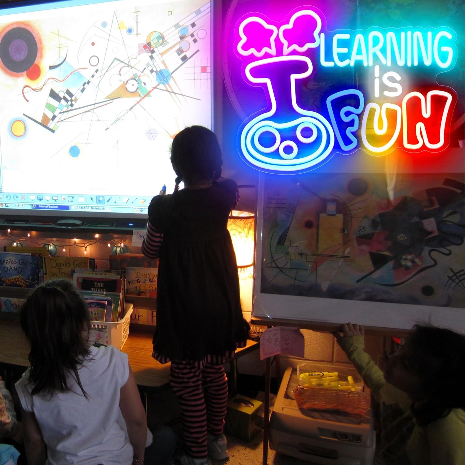 Leren is leuk Neonbord USB Dim - Kids Education Motivation recensie en prijs